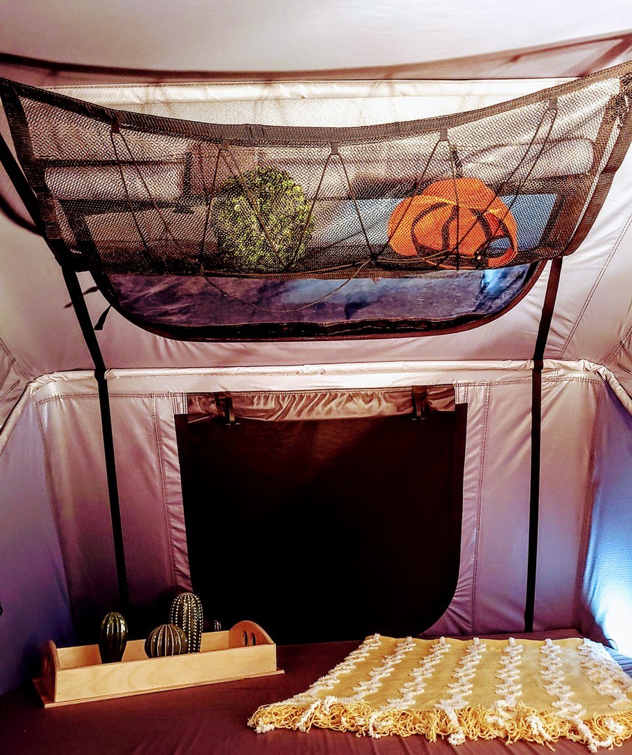 tente de rangement Filet de rangement pour la tente de toit – Boutique Rooftop Camp
