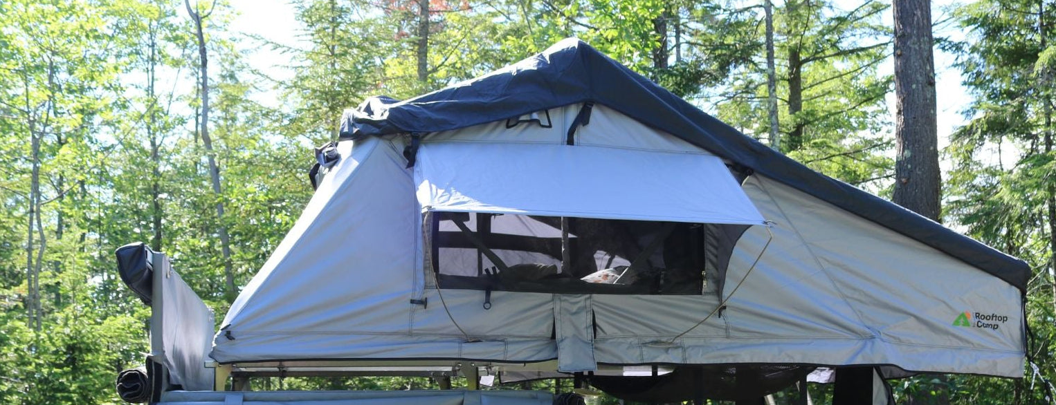 tente bungalow Toile de double toit pour tente Bungalow 3 ou 5 sans puit de lumière ( – Boutique Rooftop Camp