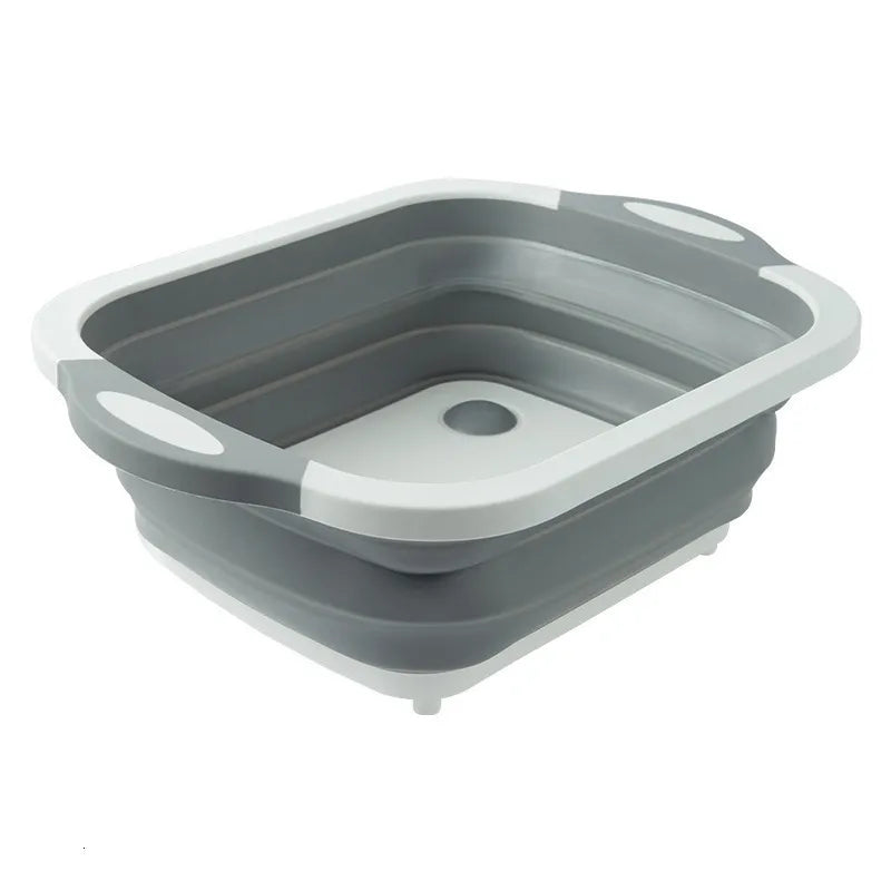 Lavabo pliable, évier portable, bassin pliable en plastique pour le camping, voyager, extérieur, cuisine, salle de bain, seau à pied