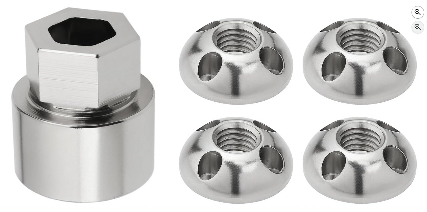 Écrous de sécurité antivol en inox M6