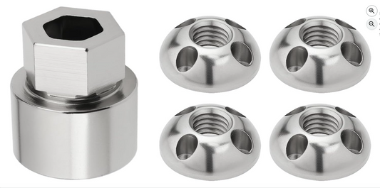 Écrous de sécurité antivol en inox M6