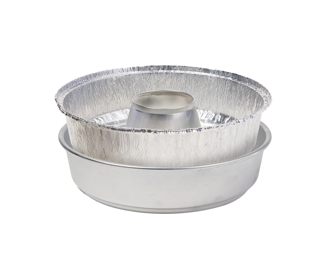Plat en aluminium avec couvercle en carton -OMNIA