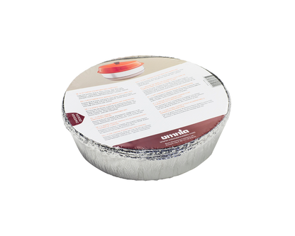 Plat en aluminium avec couvercle en carton -OMNIA