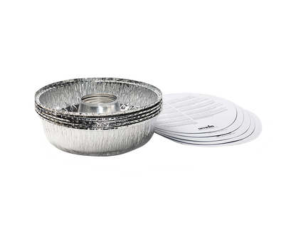 Plat en aluminium avec couvercle en carton -OMNIA