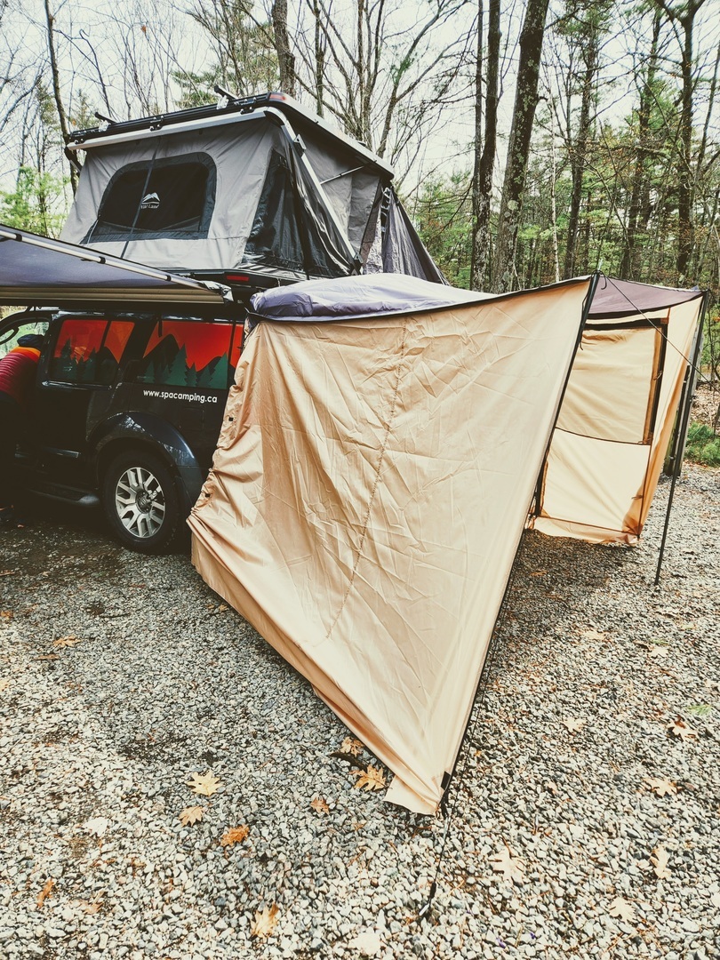 Tente abri cuisine camping